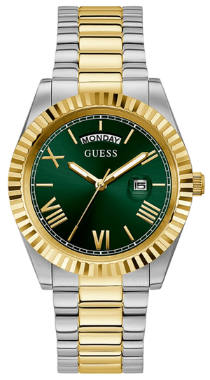  Shop Authentic Guess Connoisseur Green Dial Two Tone Steel Strap Watch for Men - GW0265G8 - Luxxuri