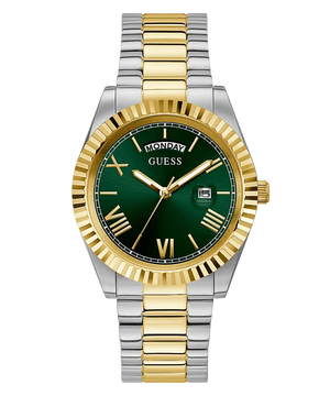  Shop Authentic Guess Connoisseur Green Dial Two Tone Steel Strap Watch for Men - GW0265G8 - Luxxuri
