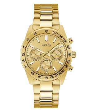  Shop Authentic Guess Analog Chronograph Gold Dial Gold Steel Strap Watch for Men - GW0329G3 - Luxxuri