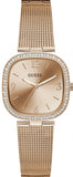  Shop Authentic Guess Tapestry Diamonds Rose Gold Dial Rose Gold Mesh Bracelet Watch for Women - GW0354L3 - Luxxuri