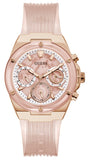  Shop Authentic Guess Athena Rose Gold Dial Rose Gold Rubber Strap Watch for Women - GW0409L3 - Luxxuri