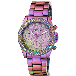  Shop Authentic Guess Confetti Chronograph Crystals Multicolor Dial Purple Steel Strap Watch For Women - GW0483L5 - Luxxuri
