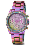  Shop Authentic Guess Confetti Chronograph Crystals Multicolor Dial Purple Steel Strap Watch For Women - GW0483L5 - Luxxuri
