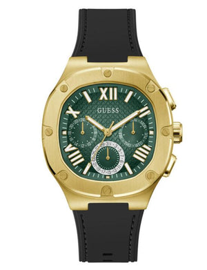  Shop Authentic Guess Headliner Multifunction Green Dial Black Silicone Strap Watch For Men - GW0571G3 - Luxxuri