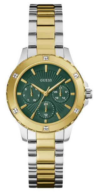  Shop Authentic Guess Mist Analog Green Dial Two Tone Steel Strap Watch For Women - GW0723L1 - Luxxuri