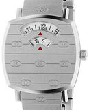  Shop Authentic Gucci Grip Quartz Silver Dial Silver Steel Strap Watch For Men - YA157501 - Luxxuri