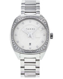  Shop Authentic Gucci GG2570 Diamonds Silver Dial Silver Steel Strap Watch For Women - YA142505 - Luxxuri