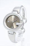  Shop Authentic Gucci Guccissima Brown Dial Silver Steel Strap Watch For Women - YA134302 - Luxxuri