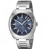  Shop Authentic Gucci GG2570 Quartz Blue Dial Silver Steel Strap Watch For Men - YA142303 - Luxxuri