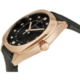  Shop Authentic Gucci GG2570 Quartz Black Dial Black Leather Strap Watch For Women - YA142509 - Luxxuri
