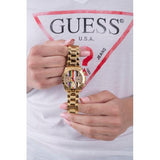  Shop Authentic Guess Eclipse Multifunction Gold Dial Gold Steel Strap Watch for Women - GW0433L1 - Luxxuri