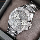  Shop Authentic Guess Frontier Diamonds Silver Dial Silver Steel Strap Watch For Women - W1156L1 - Luxxuri