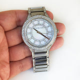  Shop Authentic Michael Kors Kerry Silver Tone Silver Steel Strap Watch for Women - MK3311 - Luxxuri