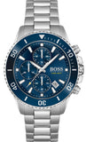  Shop Authentic Hugo Boss Admiral Blue Dial Silver Steel Strap Watch for Men - 1513907 - Luxxuri