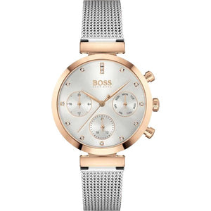  Shop Authentic Hugo Boss Flawless Silver Dial Silver Mesh Bracelet Watch for Women -1502551 - Luxxuri