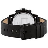  Shop Authentic Tommy Hilfiger Troy Chronograph Black Dial Black Leather Strap Watch For Men - 1792110 - Luxxuri