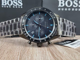  Shop Authentic Hugo Boss Trophy Black Dial Black Steel Strap Watch for Men - 1513675 - Luxxuri