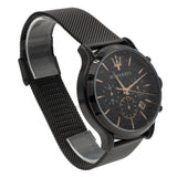  Shop Authentic Maserati Epoca Chronograph Black Dial Black Mesh Strap Watch For Men - R8873618013 - Luxxuri