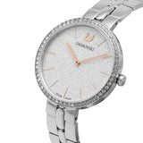  Shop Authentic Swarovski Cosmopolitan Diamond Powder Silver Dial Silver Steel Strap Watch for Women - 5517807 - Luxxuri