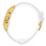  Shop Authentic Guess Heiress Diamonds Gold Dial White Rubber Strap Watch for Women - GW0407L2 - Luxxuri