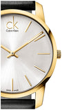  Shop Authentic Calvin Klein City Silver Dial Black Leather Strap Watch for Men - K2G21520 - Luxxuri