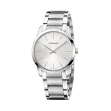  Shop Authentic Calvin Klein City Silver Dial Silver Steel Strap Watch for Women - K2G23148 - Luxxuri