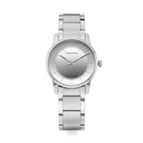  Shop Authentic Calvin Klein City Silver Dial Silver Steel Strap Watch for Women - K2G23148 - Luxxuri