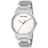  Shop Authentic Calvin Klein City Quartz White Dial Silver Steel Strap Watch for Men - K2G2G1Z6 - Luxxuri