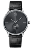  Shop Authentic Calvin Klein Accent Black Dial Black Leather Strap Watch for Men - K2Y211C3 - Luxxuri