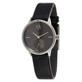  Shop Authentic Calvin Klein Accent Black Dial Black Leather Strap Watch for Women  - K2Y2Y1C3 - Luxxuri