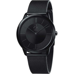  Shop Authentic Calvin Klein Minimal Black Dial Black Mesh Bracelet Watch for Women - K3M234B1 - Luxxuri