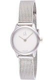  Shop Authentic Calvin Klein Minimal White Dial Silver Mesh Bracelet Watch for Women - K3M2312Y - Luxxuri