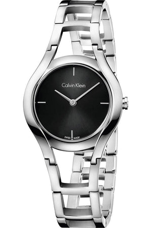  Shop Authentic Calvin Klein Class Black Dial Silver Steel Strap Watch for Women - K6R23121 - Luxxuri