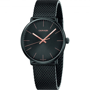  Shop Authentic Calvin Klein High Noon Quartz Black Dial Black Mesh Bracelet Watch for Men - K8M21421 - Luxxuri