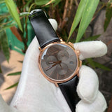  Shop Authentic Calvin Klein Posh Grey Dial Black Leather Strap Watch for Men - K8Q376C3 - Luxxuri