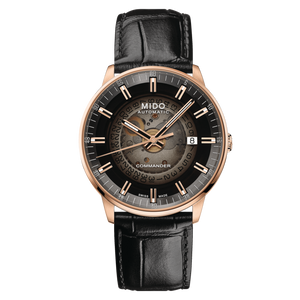  Shop Authentic Mido Commander Automatic Black Dial Black Leather Strap Watch For Men - M021.407.36.411.00 - Luxxuri