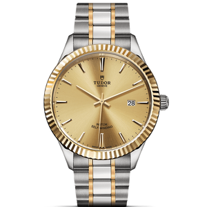  Shop Authentic Tudor Style Automatic Gold Dial Two Tone Steel Strap Watch for Men - M12713-0001 - Luxxuri