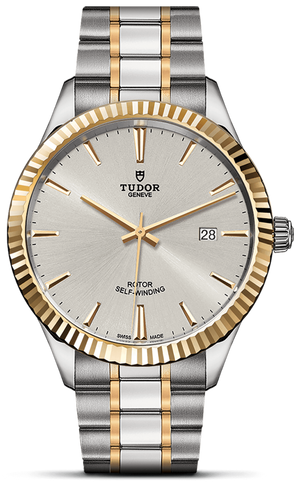  Shop Authentic Tudor Style Automatic Silver Dial Two Tone Steel Strap Watch for Men - M12713-0003 - Luxxuri