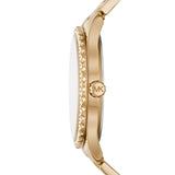  Shop Authentic Michael Kors Layton Chronograph Brown Dial Gold Steel Strap Watch For Women - MK7296 - Luxxuri