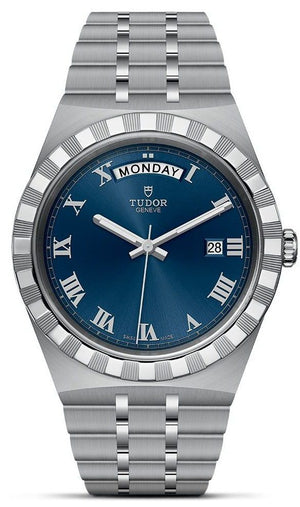  Shop Authentic Tudor Royal Automatic Blue Dial Silver Steel Strap Watch for Men - M28600-0005 - Luxxuri