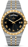  Shop Authentic Tudor Royal Automatic Black Dial Two Tone Steel Strap Watch for Men - M28603-0003 - Luxxuri