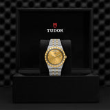  Shop Authentic Tudor Royal Automatic Diamonds Gold Dial Two Tone Steel Strap Watch for Men - M28603-0006 - Luxxuri