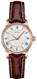  Shop Authentic Mido Baroncelli III Automatic Silver Dial Brown Leather Strap Watch For Women - M7600.2.21.8 - Luxxuri