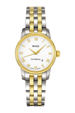  Shop Authentic Mido Baroncelli III Automatic White Dial Two Tone Steel Strap Watch For Women - M7600.9.26.1 - Luxxuri