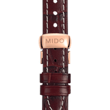  Shop Authentic Mido Baroncelli III Automatic Silver Dial Brown Leather Strap Watch For Women - M7600.2.21.8 - Luxxuri