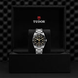 Tudor Black Bay 54 Black Dial Silver Steel Strap Watch for Men - M79000N-0001