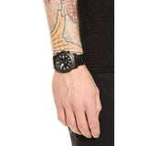  Shop Authentic Marc Jacobs Larry Chronograph Black Dial Black Steel Strap Watch for Men - MBM5052 - Luxxuri