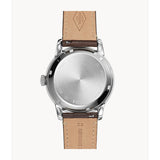  Shop Authentic Fossil The Commuter White Dial Brown Leather Strap Watch for Men - FS5275 - Luxxuri
