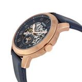  Shop Authentic Fossil Grant Mechanical Blue Dial Blue Leather Strap Watch for Men - ME3054 - Luxxuri