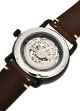  Shop Authentic Fossil Commuter Automatic Black Dial Brown Leather Strap Watch for Men - ME3158 - Luxxuri